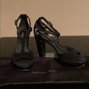 Rachel Zoe Paloma snakeskin/suede sandals